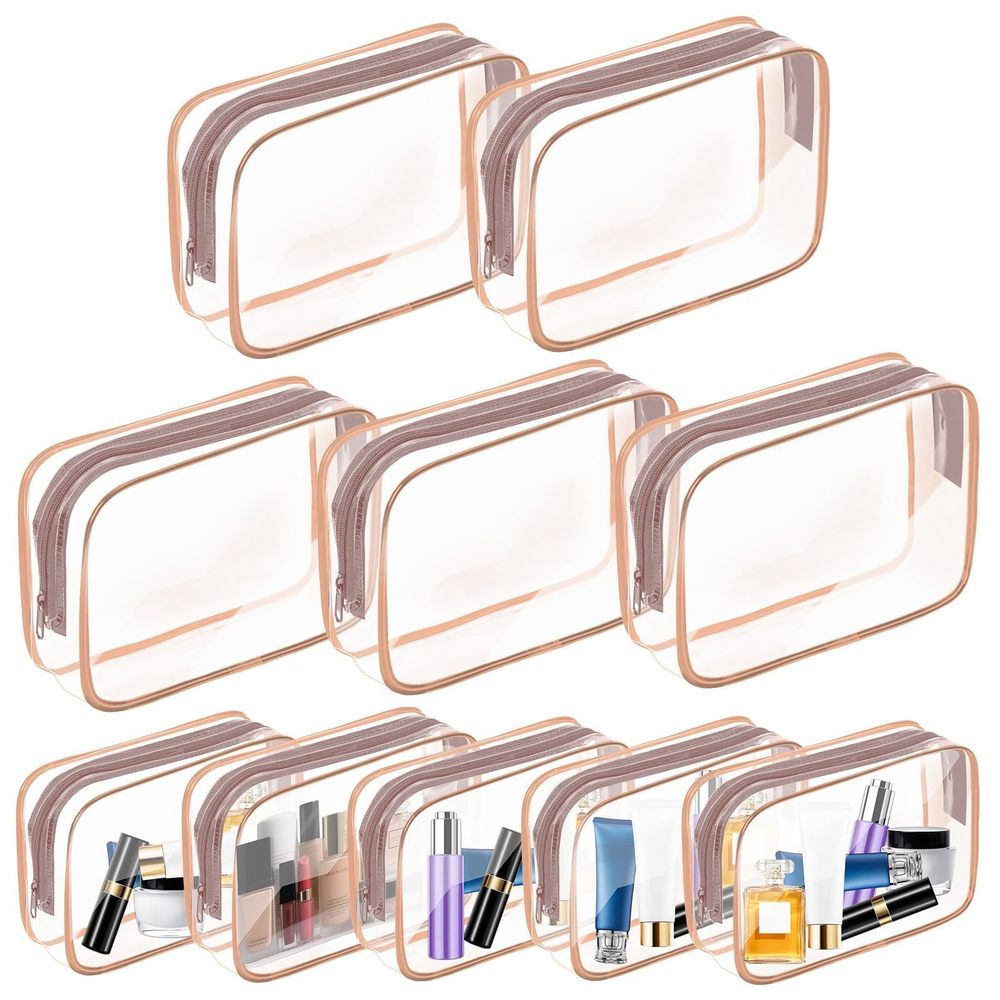 2 Pack Travel Toiletry Bag, Clear Makeup Bag, Tsa Approved Cosmetic Bag With🖐